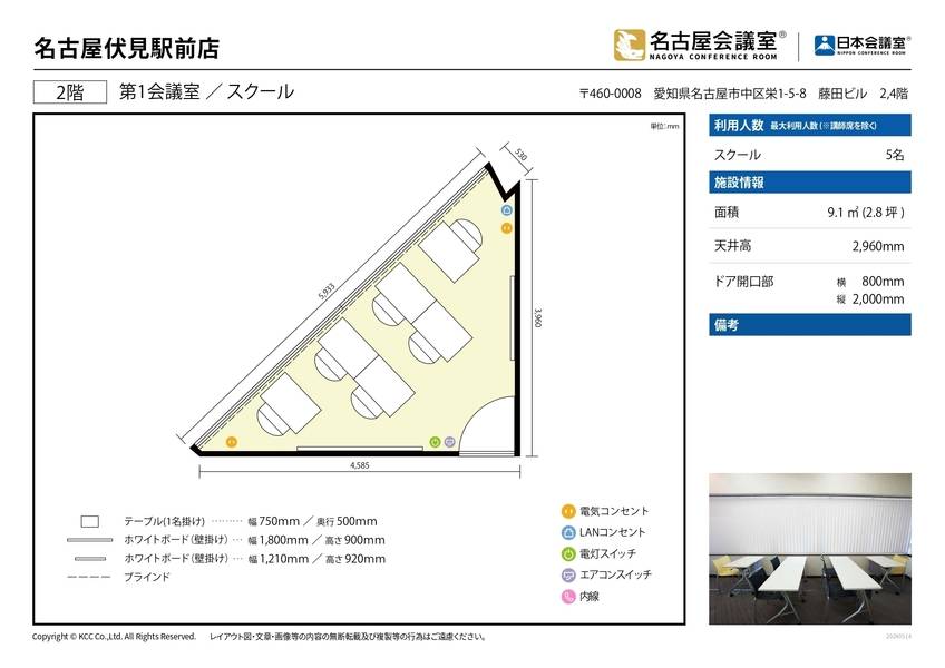 名古屋会議室 名古屋伏見駅前店 第1会議室-15