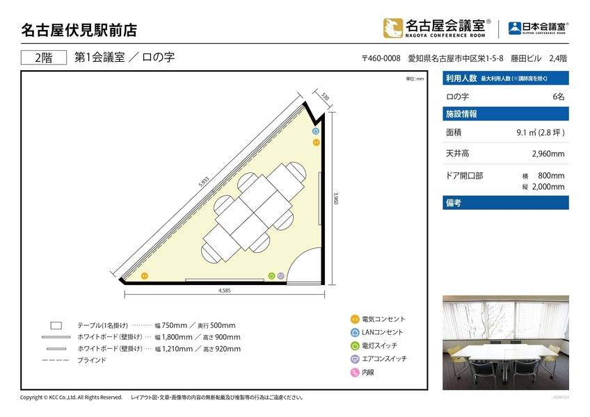 名古屋会議室 名古屋伏見駅前店 第1会議室-16