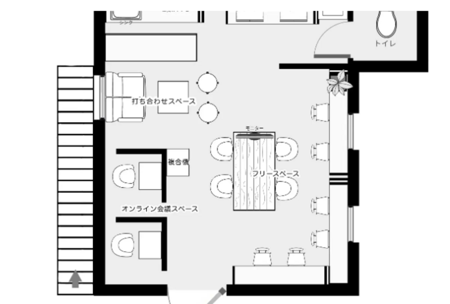 コワーキングスペース　OrangeWork（オレンジワーク）なかもず店-7