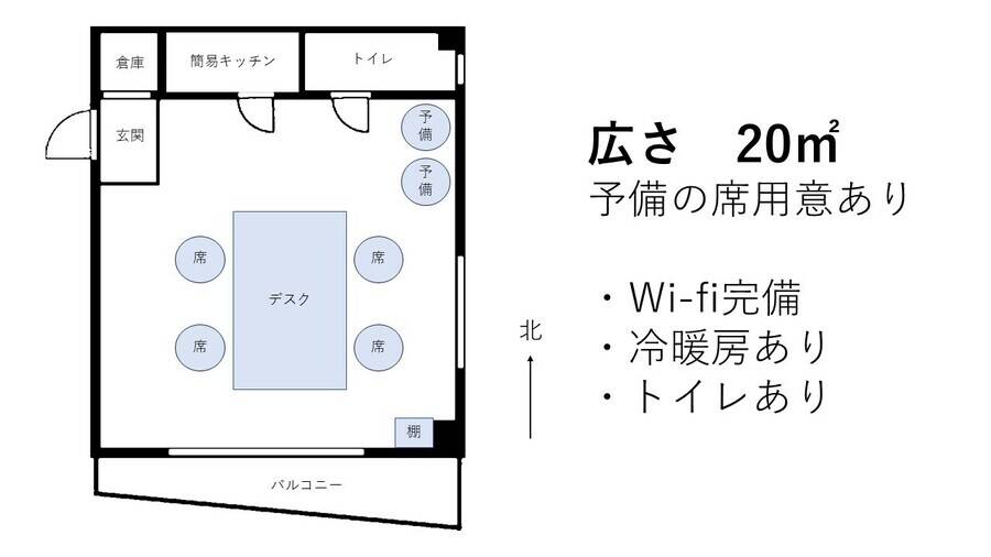 【上石神井駅徒歩1分】テレワーク 商談 撮影 Wi-Fi完備-1