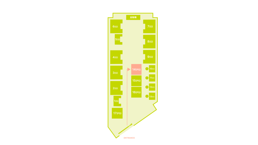 FEEEPニュー新橋ビル店｜1名用完全防音個室｜部屋番号：14(PS)-14