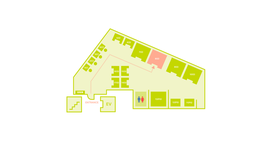 FEEEP池袋東口店｜定員6名半個室席｜部屋番号：8(G)-14