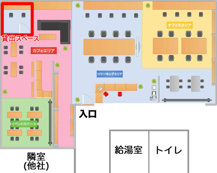 【ROUGH LABO TECH扇町】コワーキング個室ブース-12