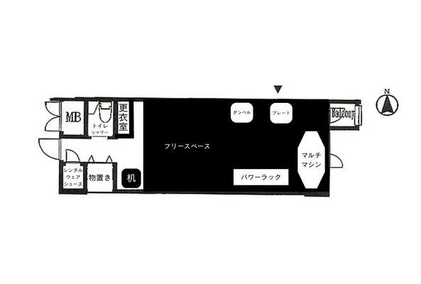 大阪心斎橋レンタルジムHighs A-3