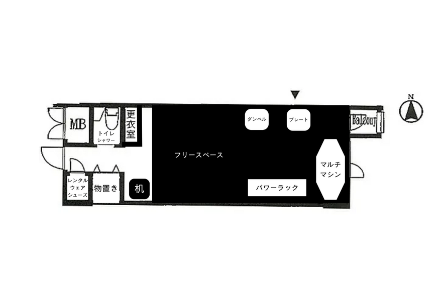大阪心斎橋レンタルジムHighs A-3