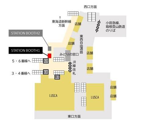 小田原駅改札内通路(在来線側)-1