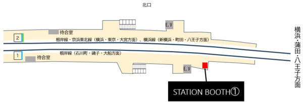 関内駅1番線ホーム上-1
