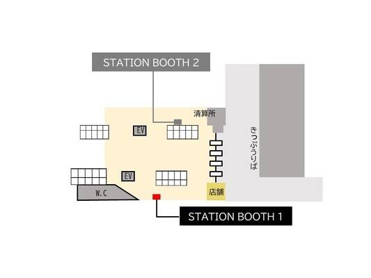 新小岩駅改札内（1・2番線側階段付近）-1