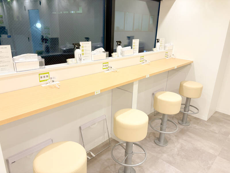 FEEEP恵比寿店｜定員1名ハイカウンター席｜席番号1(C)-7